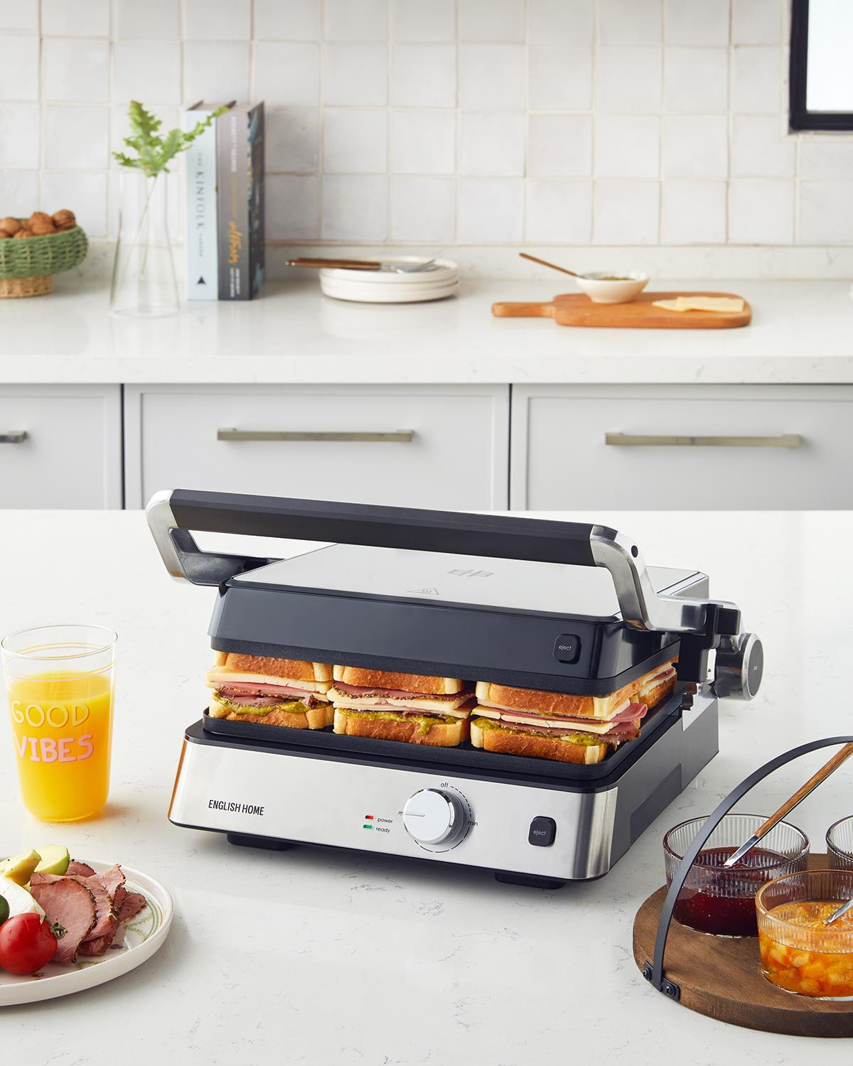 English Home TMK 5030 Grill and Toaster Stainless Steel