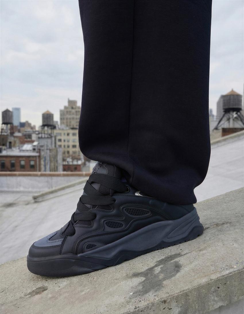Bershka Thick-soled Skateboarding Shoes